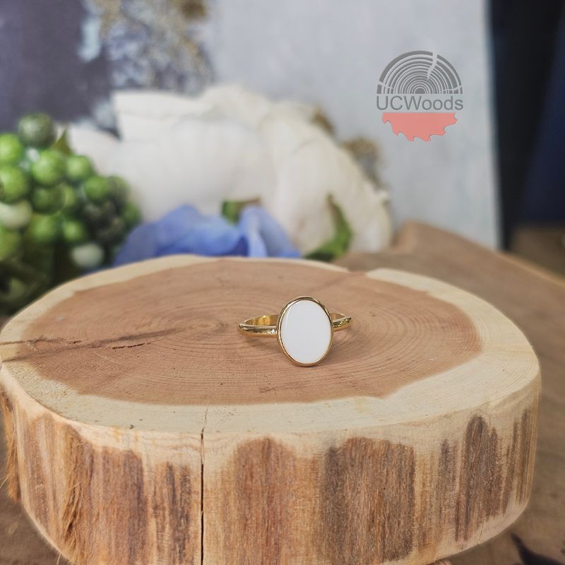 Single 8x10mm Oval Bezel Ring