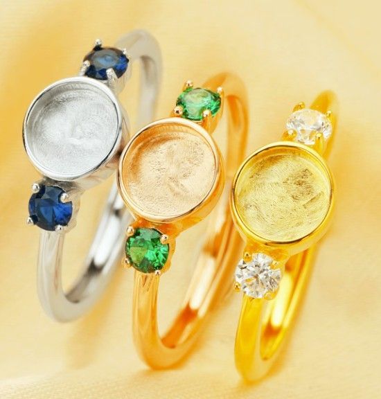 6mm Round Birthstone Ring 6mm Round Birthstone Ring