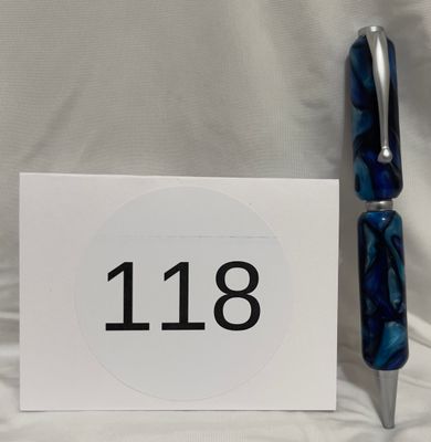 (Blue) Funline Handcrafted Pen