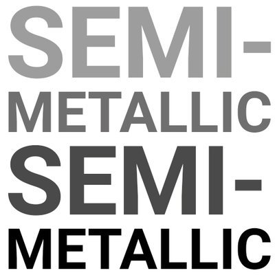 Semi-metallic