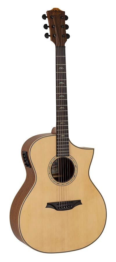 Bromo Tahoma Series auditorium guitar with  real solid top | BAT4CE