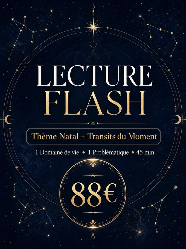 ⚡️ Votre Lecture Flash Personnalisée pour une problématique, un domaine (amour ou carrière etc.)