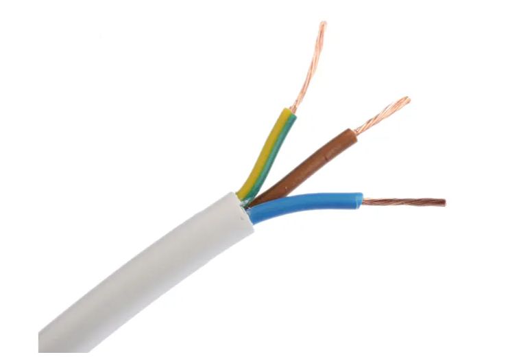 Cabtyre Cable, Colour: White, Size: 1.5mm - 3 Core, Length: 100m