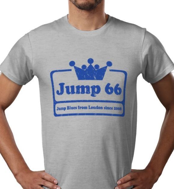 Jump 66 Logo-T Grey/Blue
