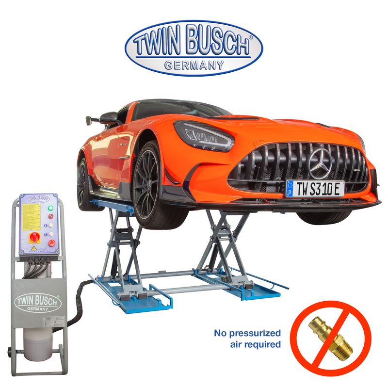 Twin Busch Midrise scissor lift