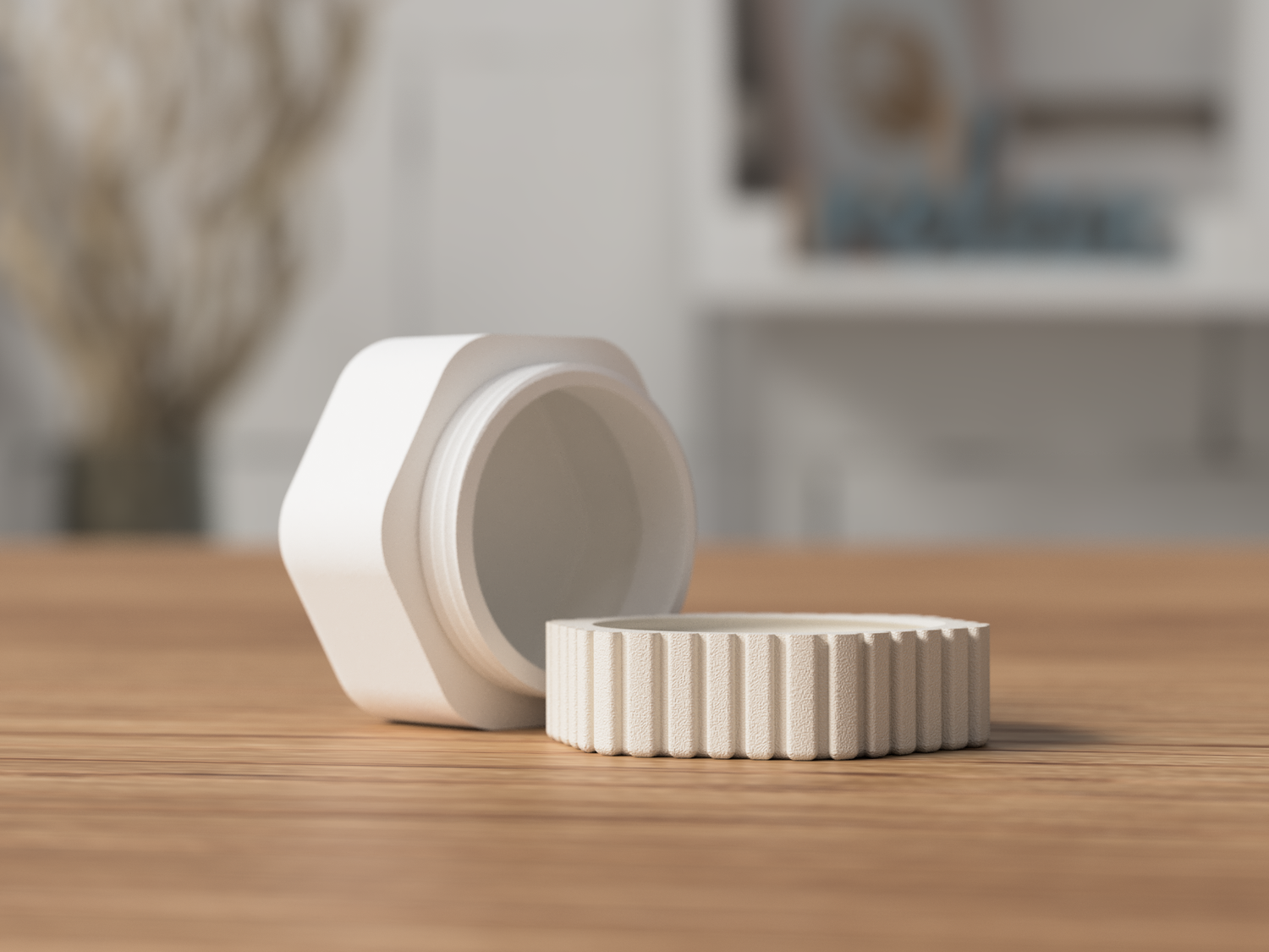 Minimalistischer Reisebehälter | Nachfüllbarer Mini-Container | Schraubverschluss | Kosmetikdose aus Kunststoff | Wiederverwendbar