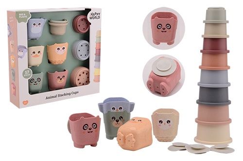 Happy World Stapelbekers &amp; Emmers (bioplastic)
