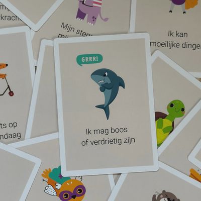 Affirmatie kaarten voor kinderen voorbeeld kaarten.