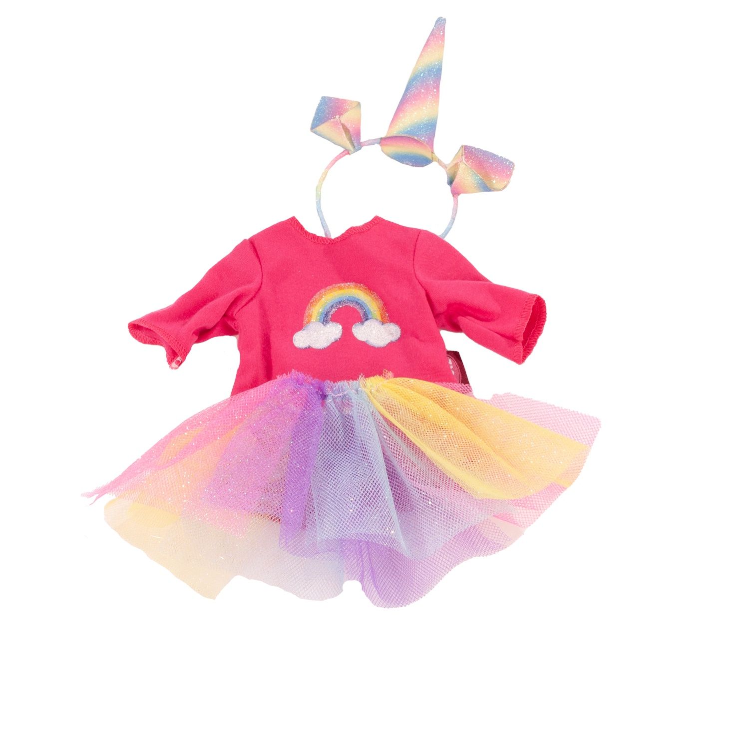 Götz poppenkleding – combi Rainbow Einhorn – Boutique
