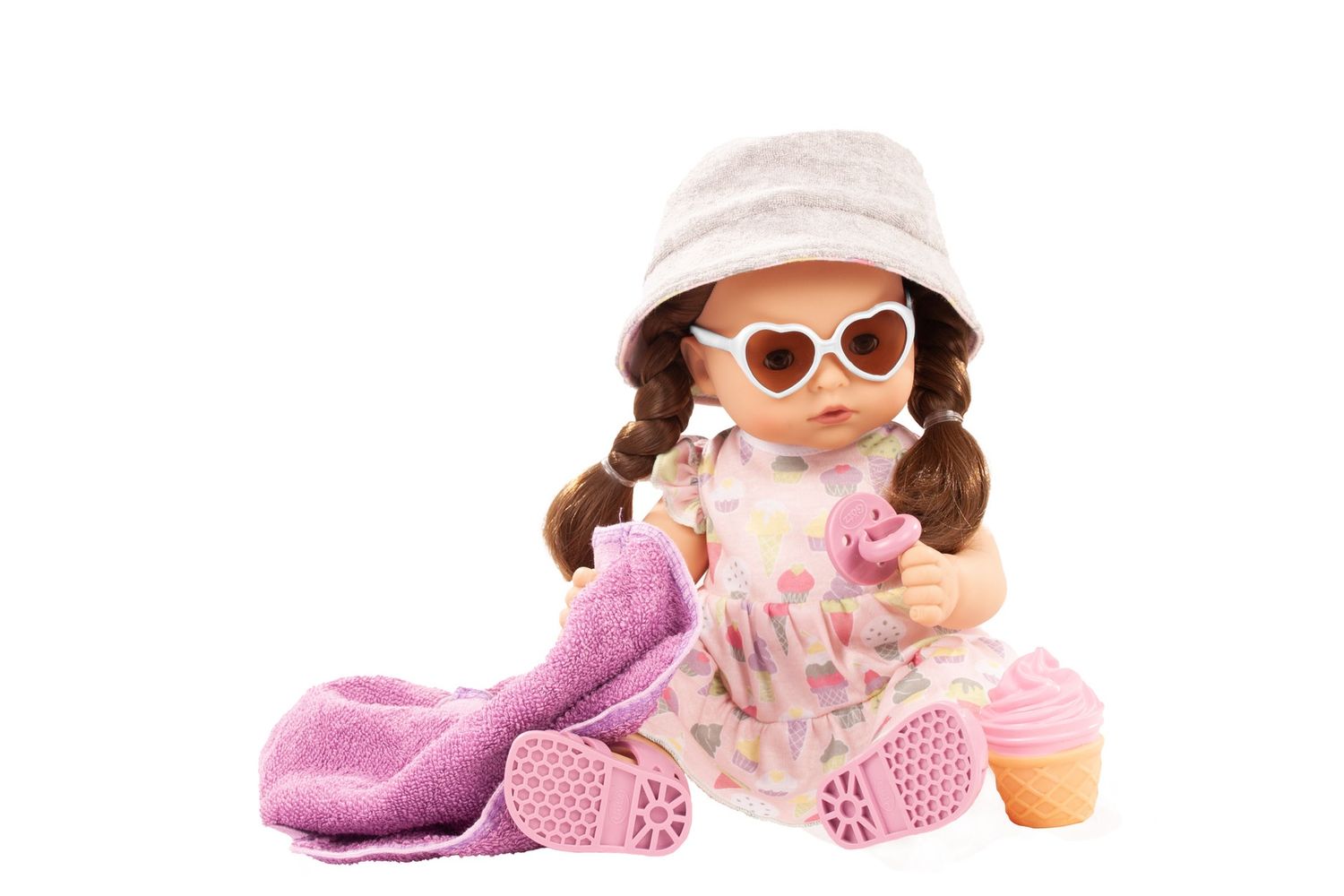 Götz babypop 42 cm – Maxy Aquini Popsicle – badpop met accessoires