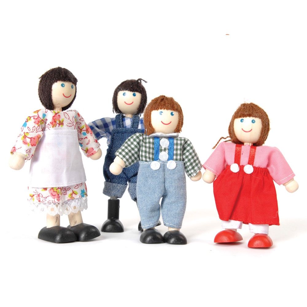 Tidlo houten poppetjes – boerenfamilie