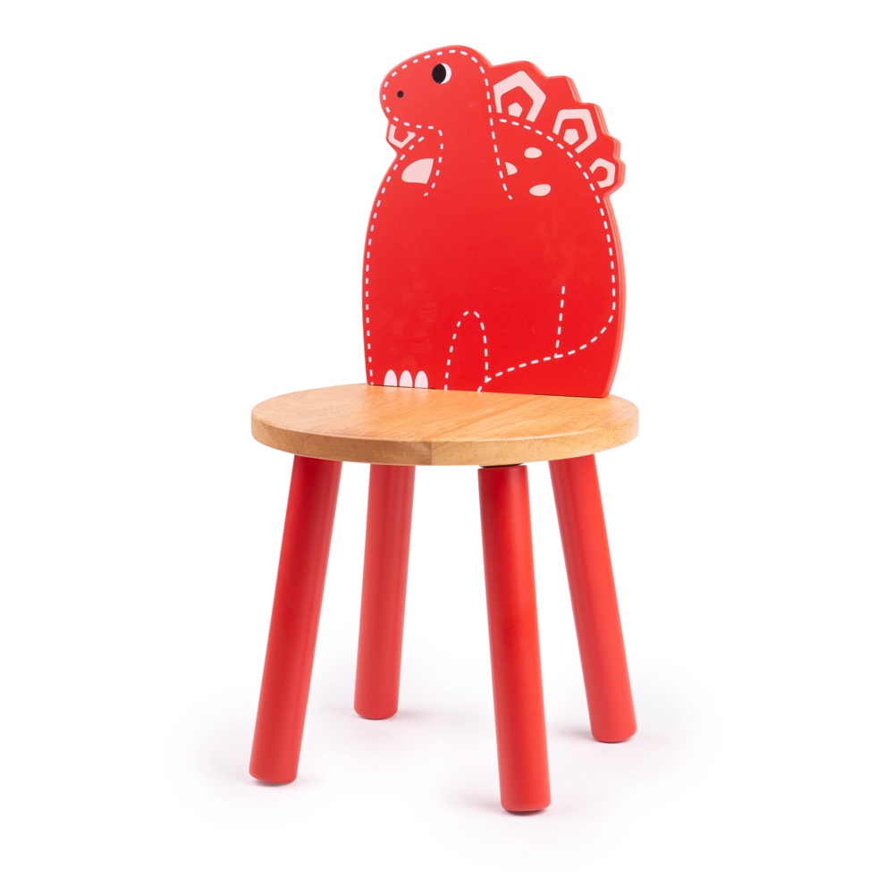 Tidlo houten kinderstoel - Stegosaurus dinosaurus