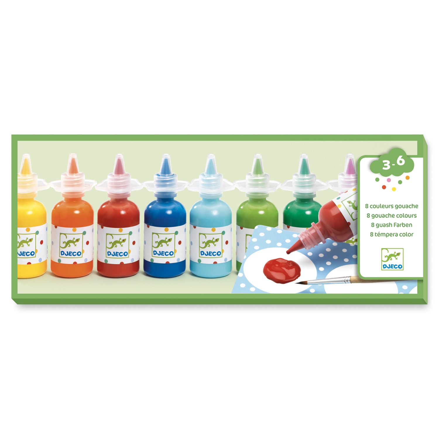Djeco Waterverfset 8 Kleuren