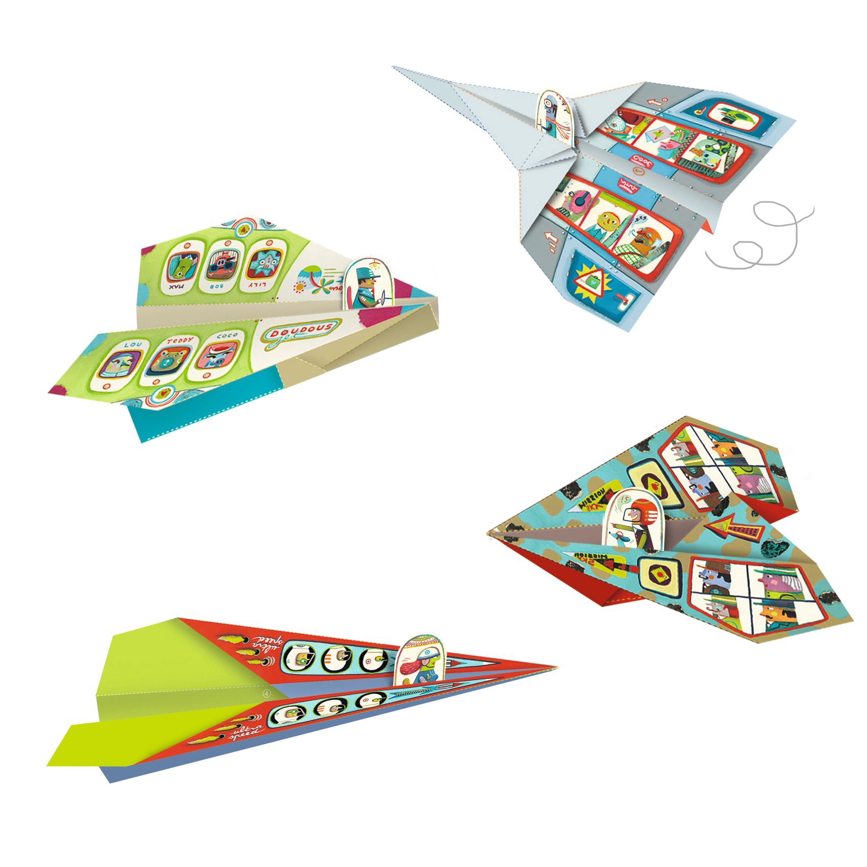 Djeco Origami Vliegtuigjes
