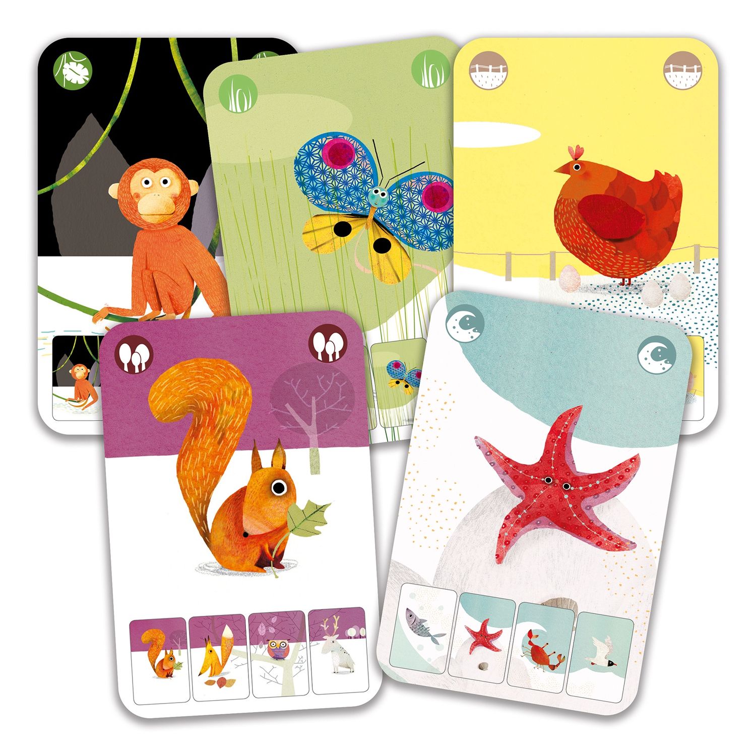 Djeco Mini Nature kaartspel
