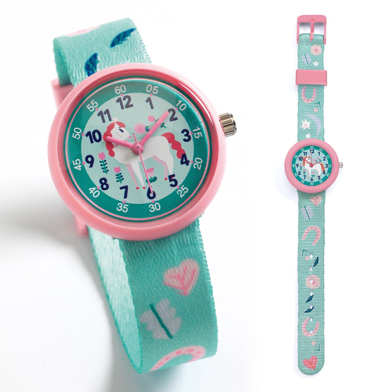 Djeco horloge Paarden – analoog