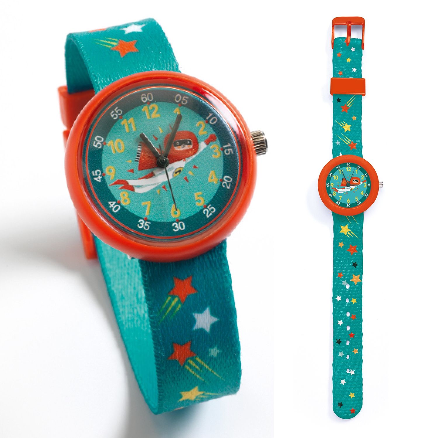 Kinderhorloge – Superheld – Djeco – schokbestendig horloge kind