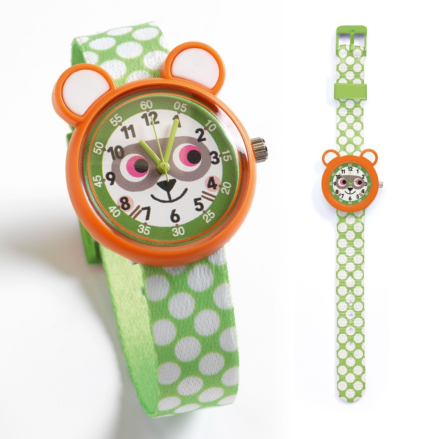 Djeco horloge Wasbeer – analoog