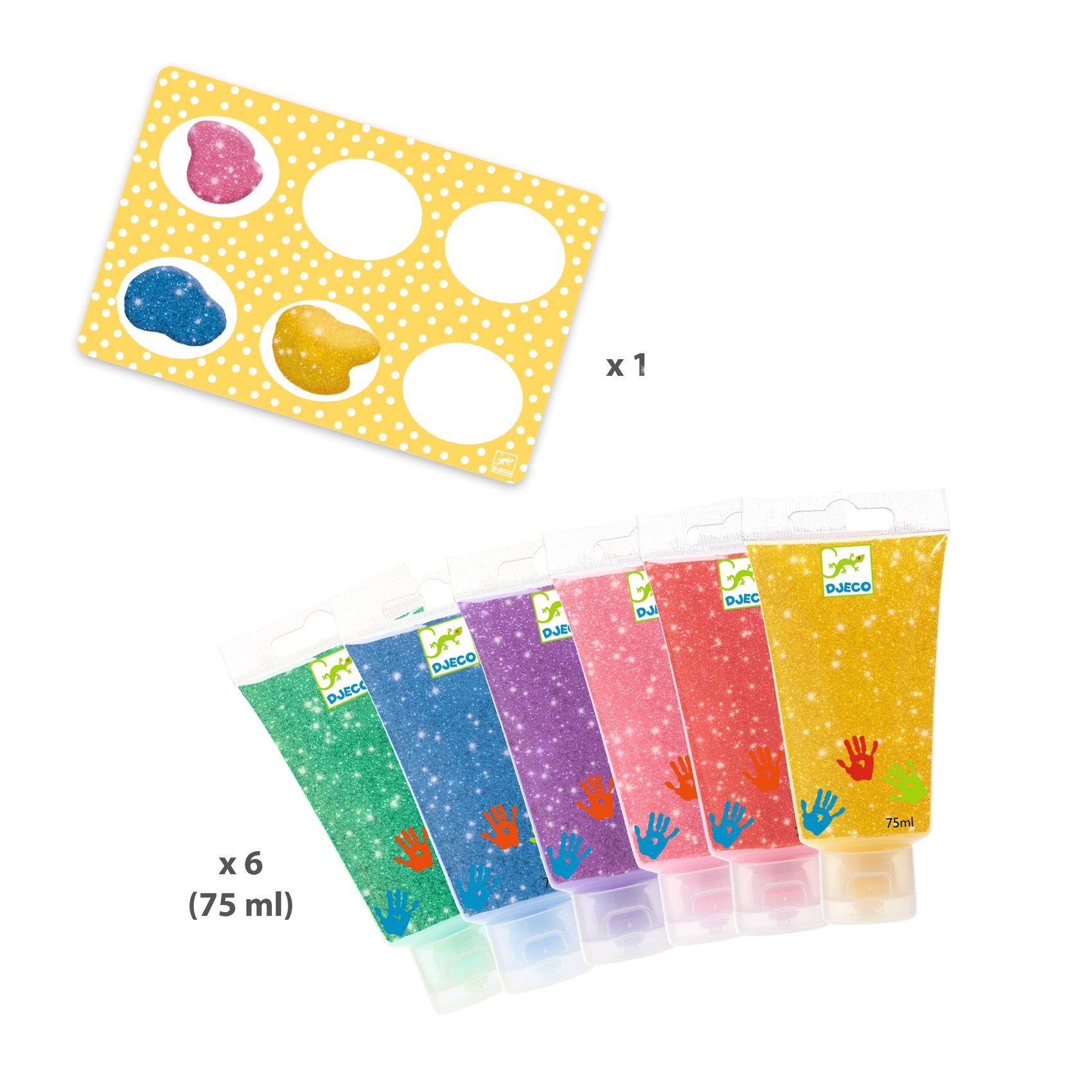 Djeco Vingerverf Glitter