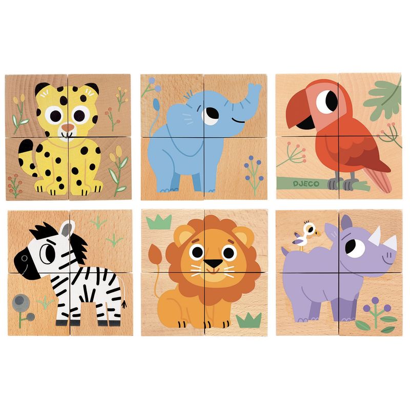 Djeco Wild &amp; Co blokpuzzel
