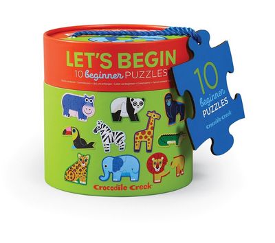 Puzzel peuter – Jungle Let&#39;s Begin – 10 x 2 stukjes – Crocodile Creek