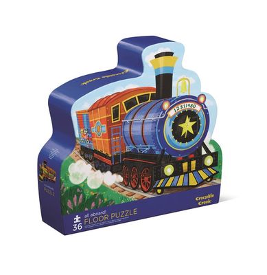 Vloerpuzzel kind – trein 36 stukjes – Crocodile Creek All Aboard – vanaf 3 jaar