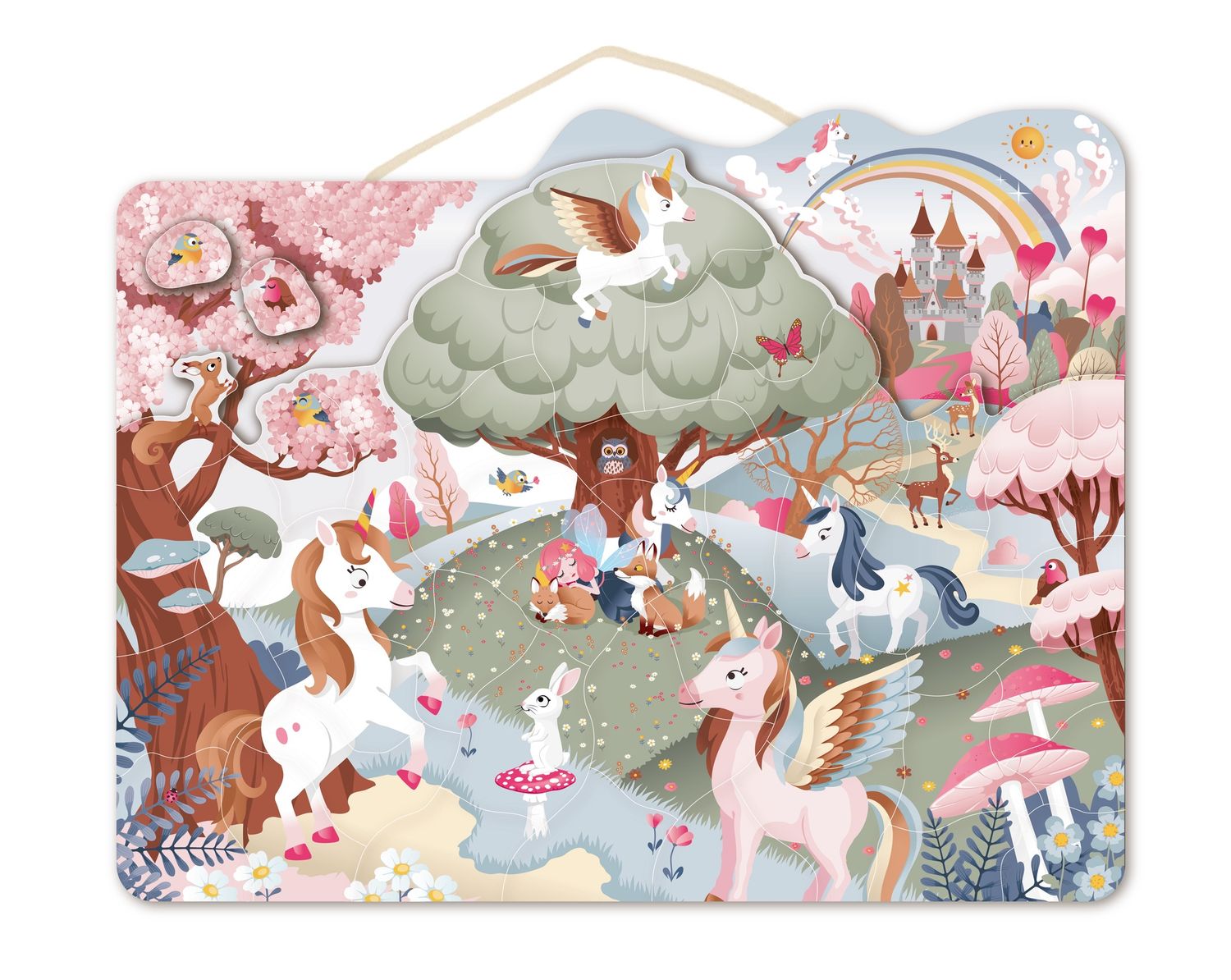 Speedy Monkey Magnetische Puzzel – Eenhoorn – 48 Stukjes