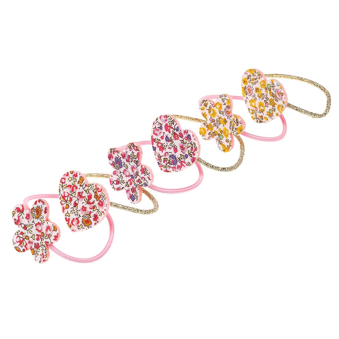 Souza Haarelastiekjes Jaelynn Bloemen – 6 stuks