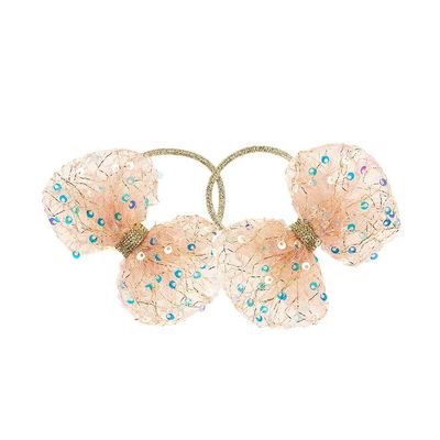 Souza Haarelastiek Babbe Strik Goud – 2 stuks
