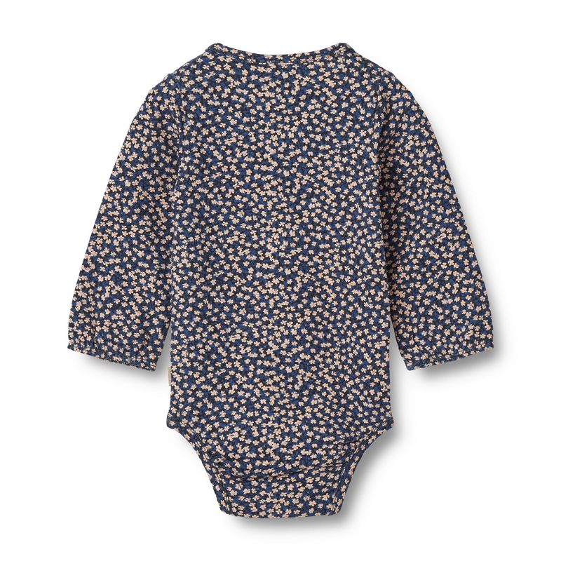 Wheat Longsleeve Romper met Print Elmine – Organic Cotton