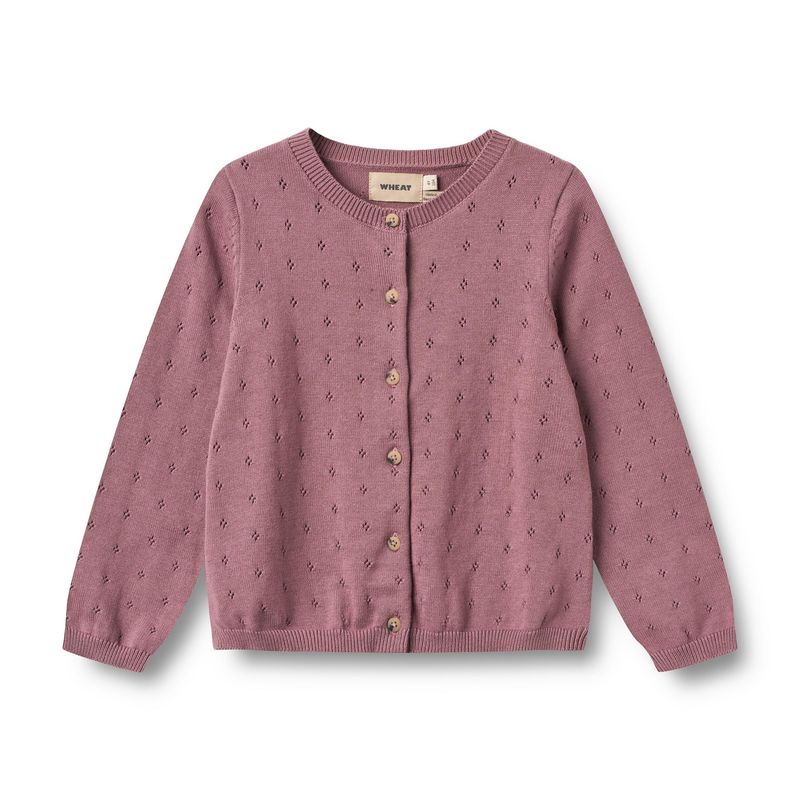 Meisjesvest gebreid – Wheat Maia – biologisch katoen cardigan