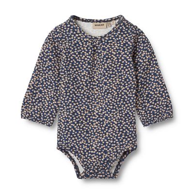 Wheat Longsleeve Romper met Print Elmine 
