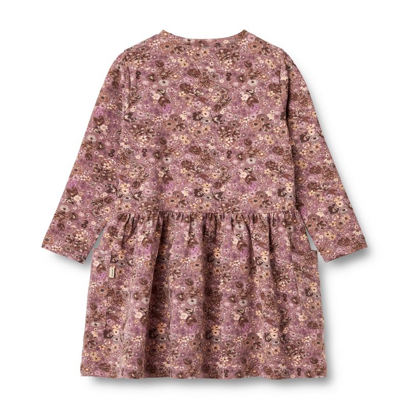 Jersey jurk kind Bessie – Wheat langemouwen jurk biologisch katoen