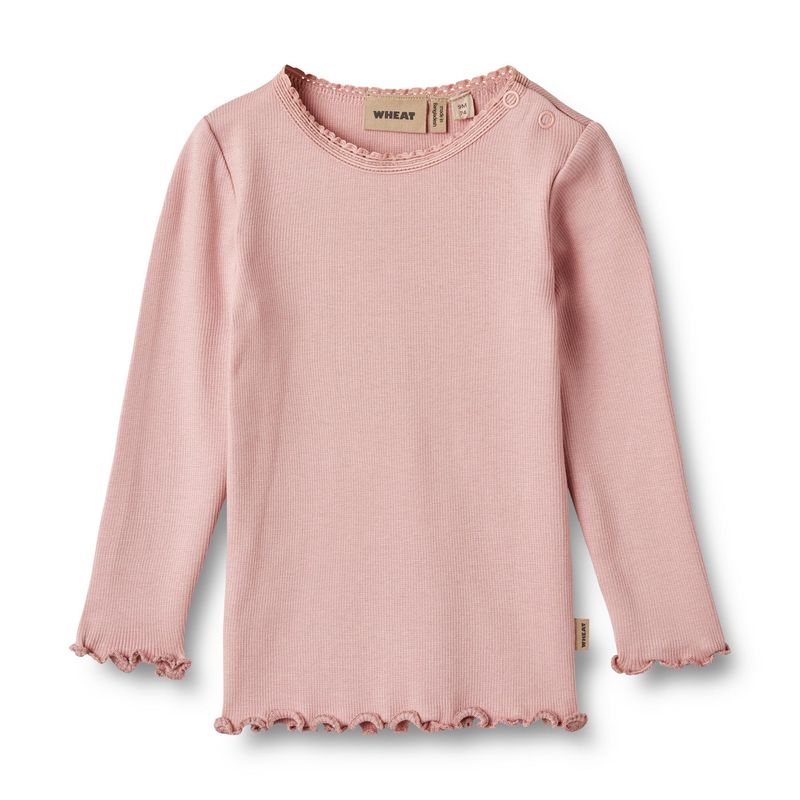 Wheat Rib T-shirt Lange Mouw Reese – Organic Cotton &amp; Modal