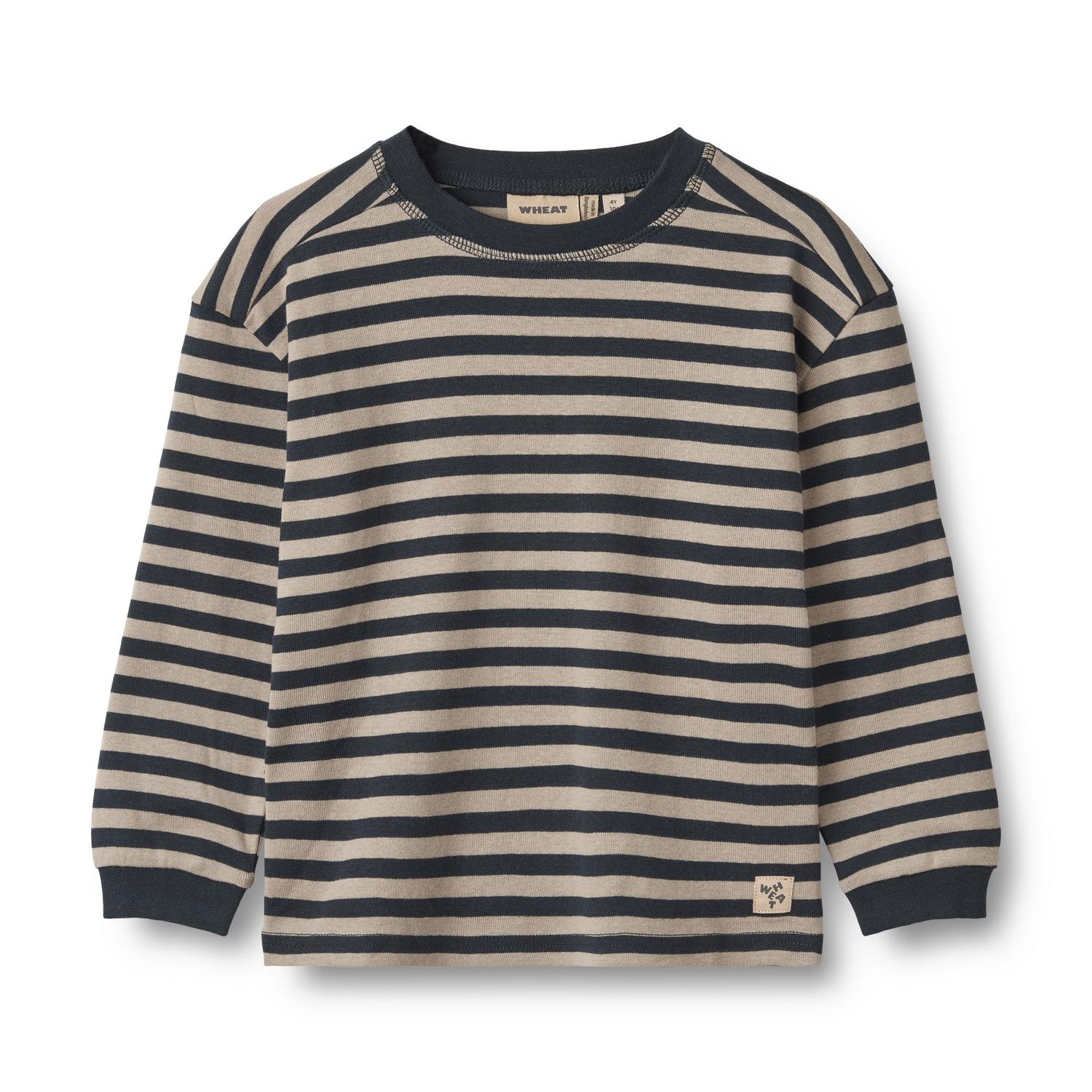 Wheat T-shirt Lange Mouw Frans – Organic Cotton &amp; Modal