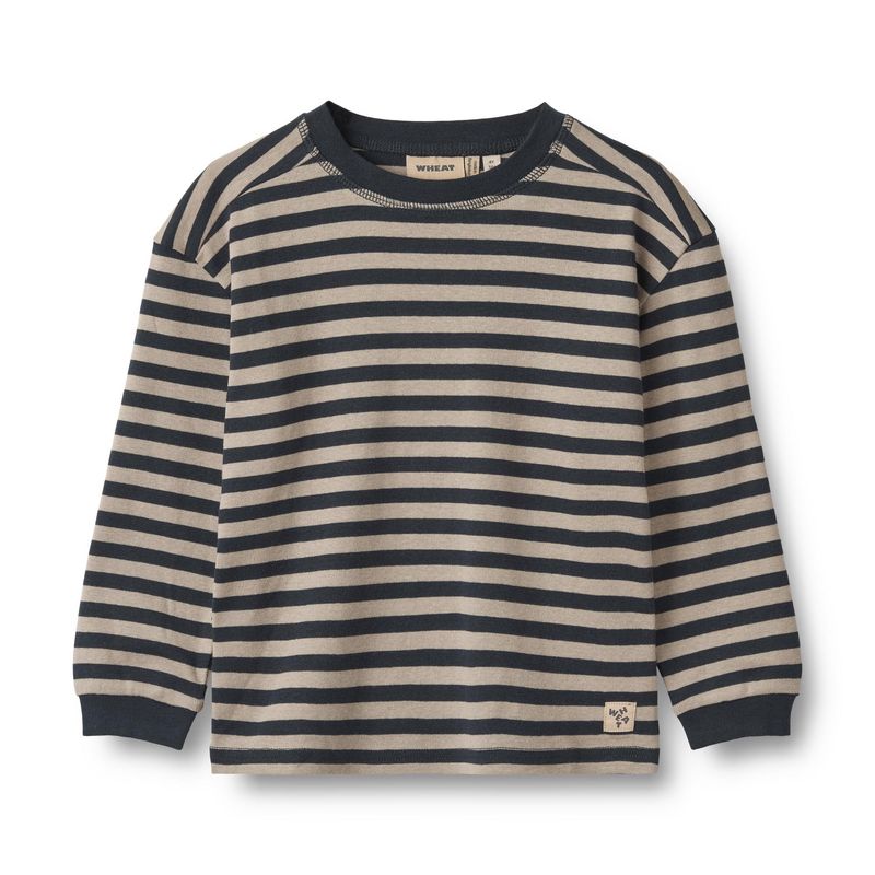 Wheat T-shirt Lange Mouw Frans – Organic Cotton &amp; Modal