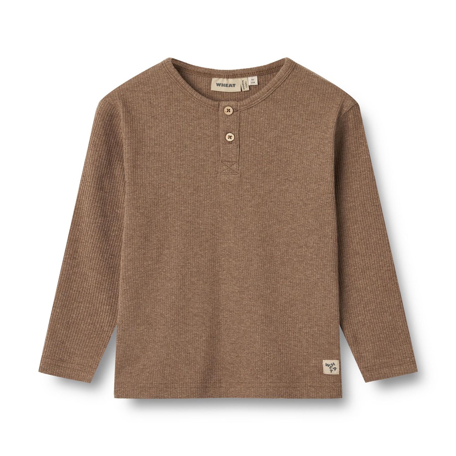 Wheat T-shirt Lange Mouw Morris – Organic Cotton &amp; Modal