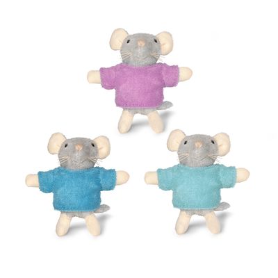 Het Muizenhuis – Sam &amp; Julia – knuffelmuisjes De Drieling