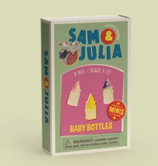 Het Muizenhuis – Sam &amp; Julia Mini&#39;s - Babyflesjes (3 st)