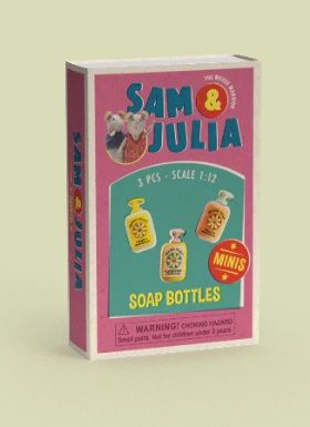 Het Muizenhuis Sam &amp; Julia Mini's - Zeepflesjes (3 st)