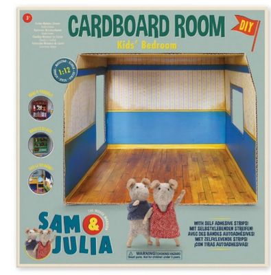 Het Muizenhuis – Sam &amp; Julia – kartonnen miniatuur Kinderkamer
