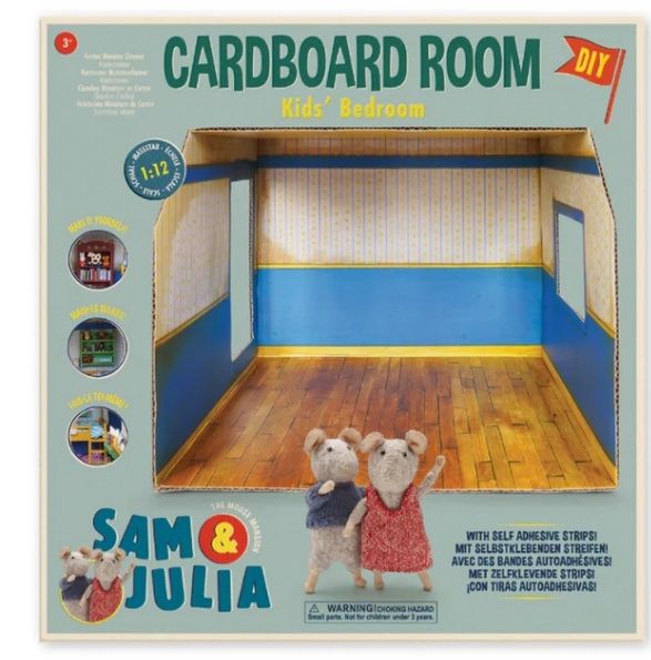 Het Muizenhuis – Sam &amp; Julia – kartonnen miniatuur Kinderkamer