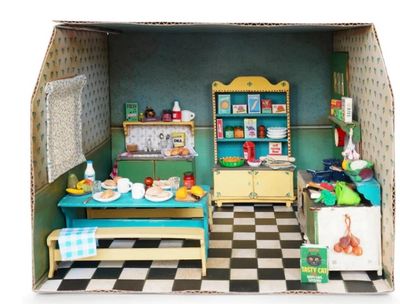 Het Muizenhuis – Sam &amp; Julia – kartonnen miniatuur Keuken