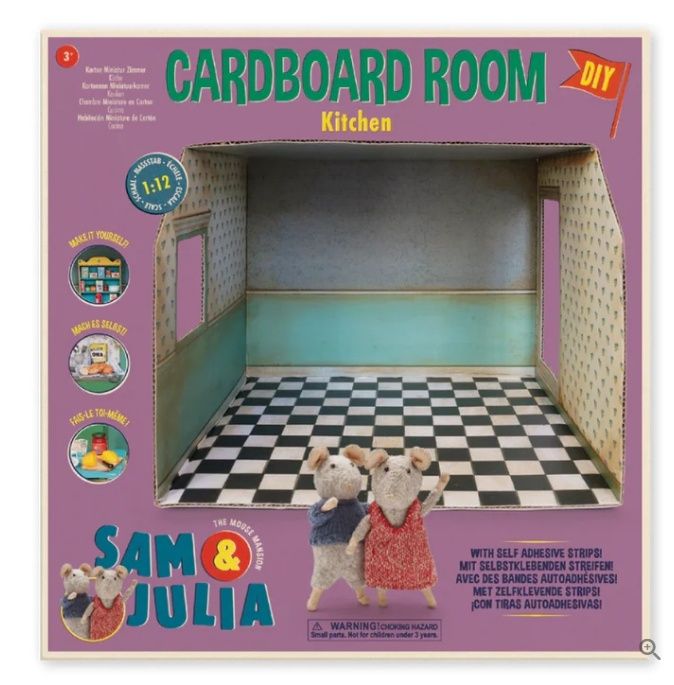 Het Muizenhuis – Sam &amp; Julia – kartonnen miniatuur Keuken