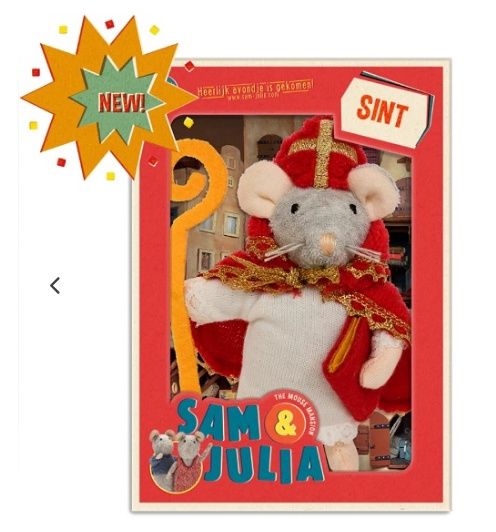 Het Muizenhuis – Sam &amp; Julia – knuffelmuisje Sinterklaas