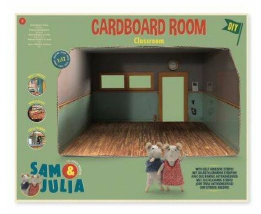 Het Muizenhuis – Sam &amp; Julia – kartonnen miniatuur klaslokaal