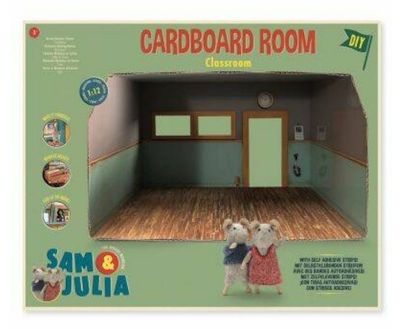 Het Muizenhuis – Sam &amp; Julia – kartonnen miniatuur klaslokaal
