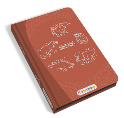 Kidywolf tekenbord Kidydraw mini – dino rood