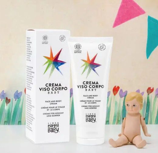 Linea MammaBaby gelaats- en bodycrème voor baby&#39;s Cosmos Natural – 100ml