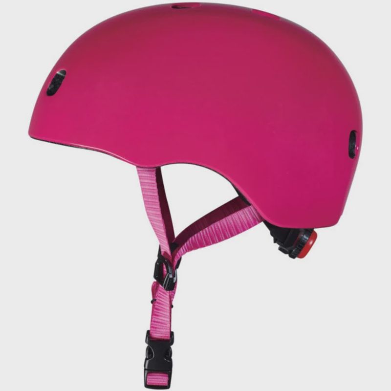 Micro kinderhelm framboos roze – PC Deluxe helm met fleece voering